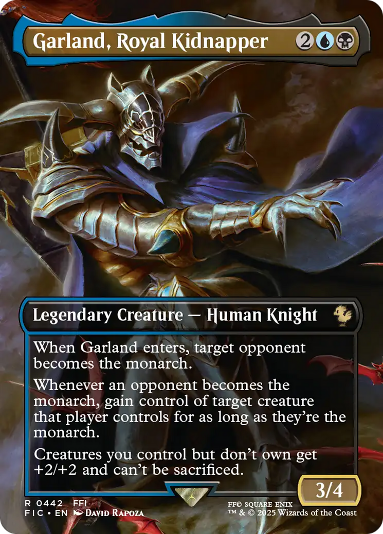 Garland, Royal Kidnapper (Borderless) [FINAL FANTASY Commander] | Magic Magpie