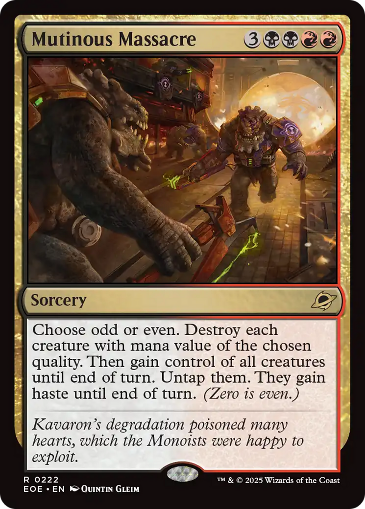 Mutinous Massacre [Edge of Eternities] | Magic Magpie