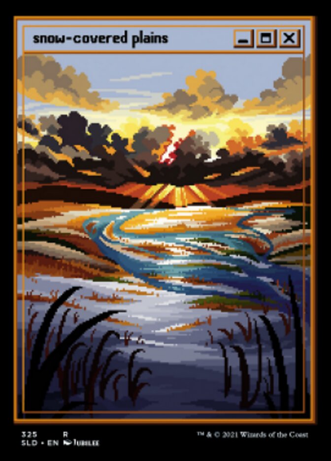 Snow-Covered Plains (Foil Etched) [Secret Lair Drop Series] | Magic Magpie
