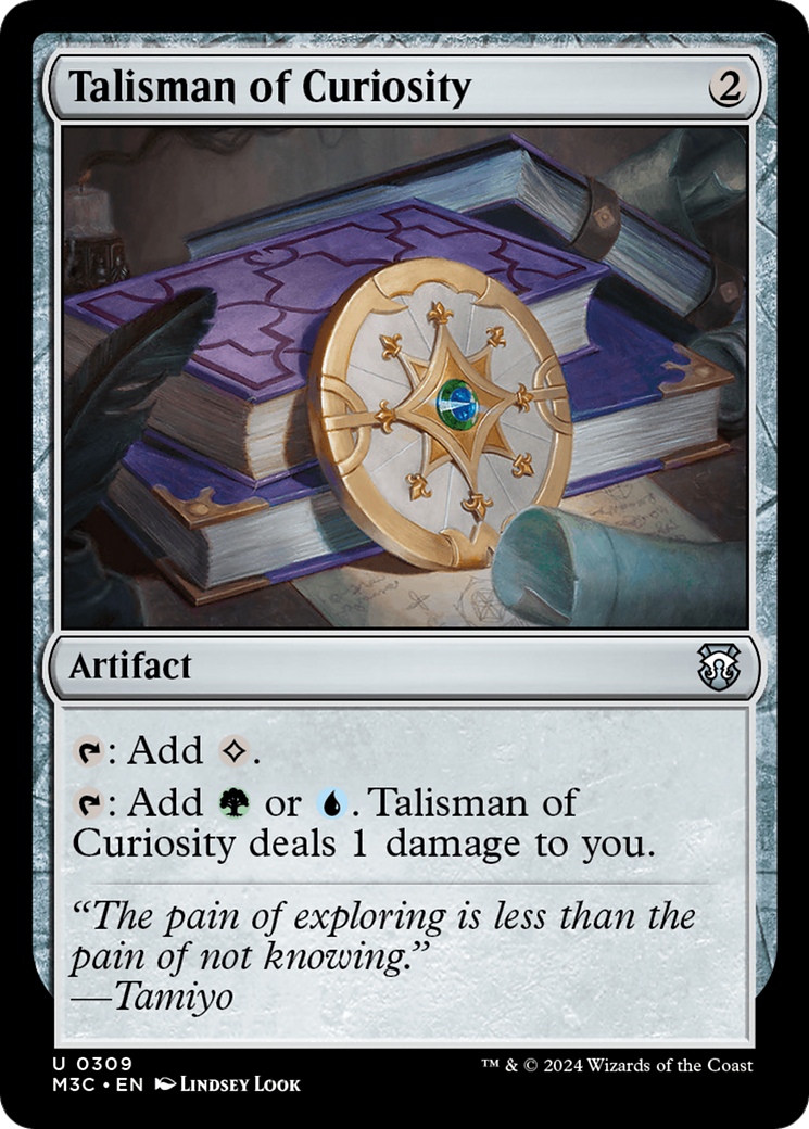 Talisman of Curiosity (Ripple Foil) [Modern Horizons 3 Commander] | Magic Magpie