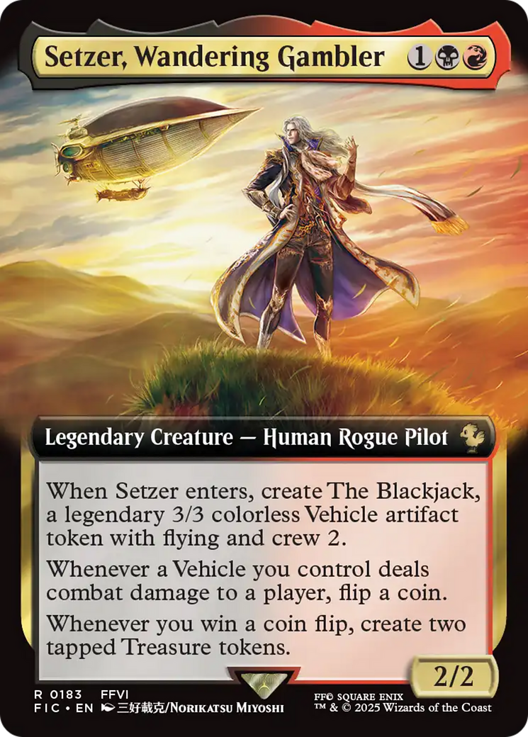 Setzer, Wandering Gambler (Extended Art) [FINAL FANTASY Commander] | Magic Magpie