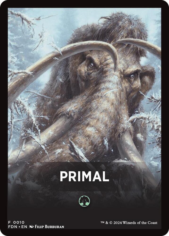 Primal Theme Card [Foundations Tokens] | Magic Magpie