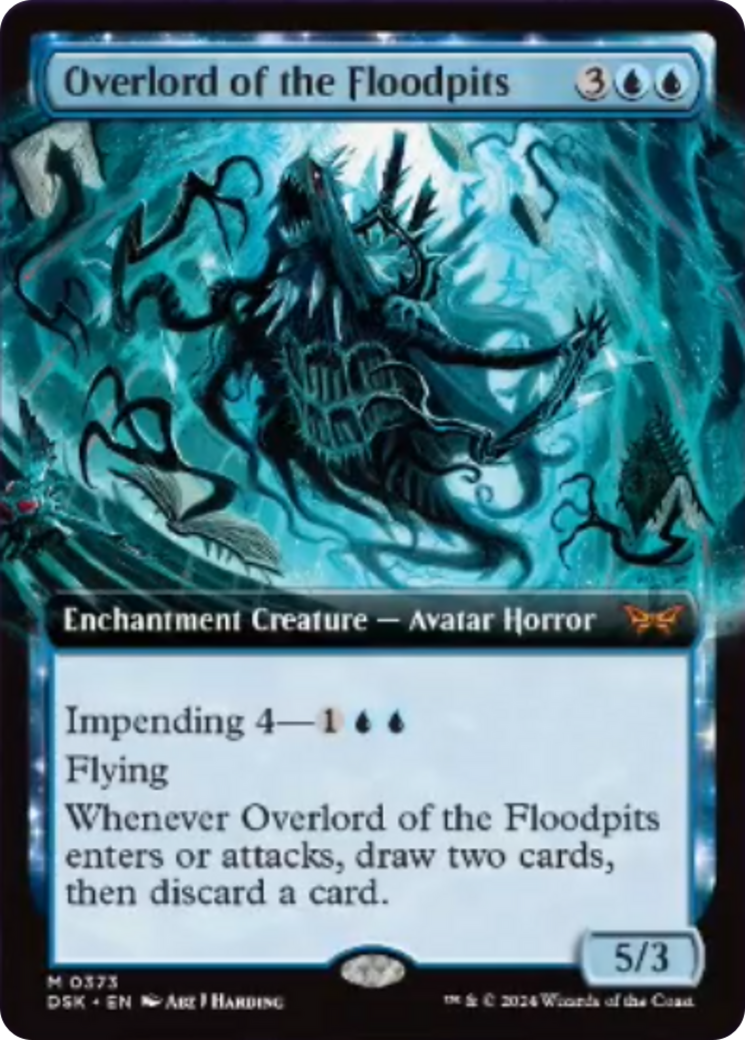 Overlord of the Floodpits (Extended Art) [Duskmourn: House of Horror] | Magic Magpie