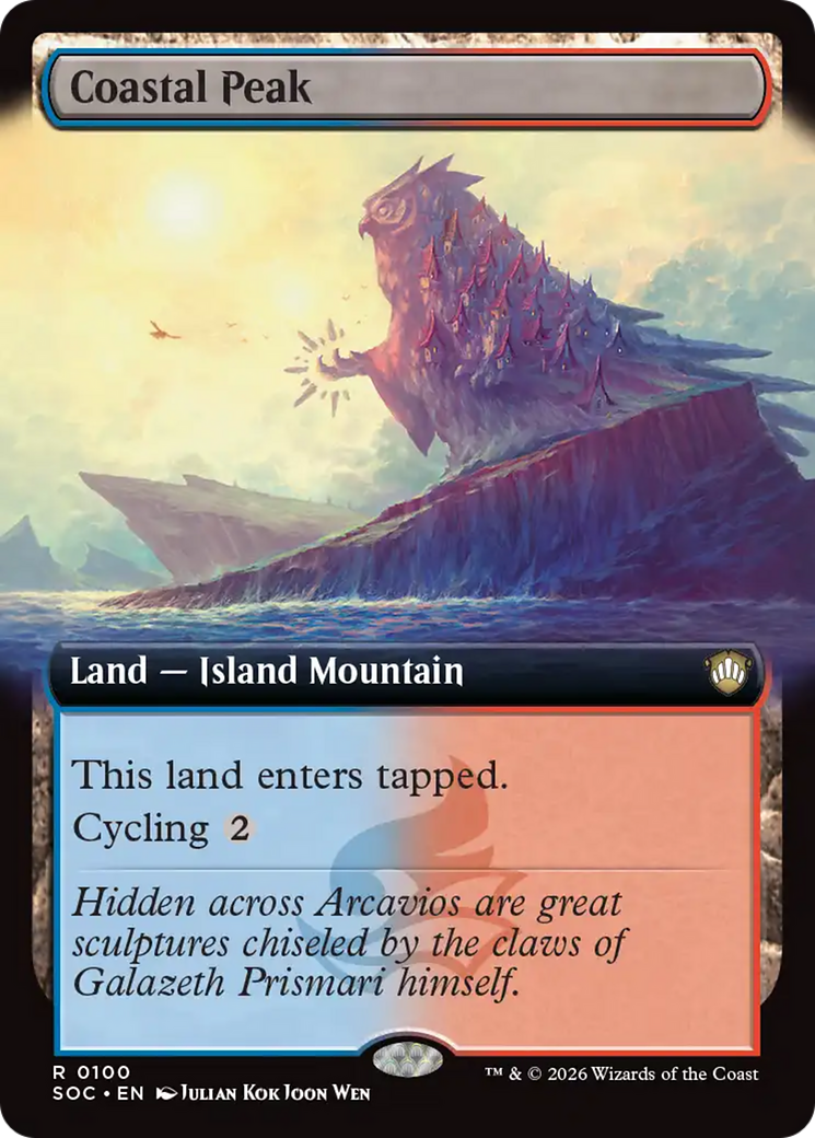Coastal Peak (Extended Art) [Secrets of Strixhaven Commander] | Magic Magpie