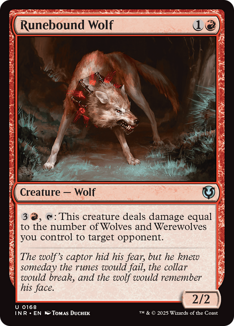 Runebound Wolf [Innistrad Remastered] | Magic Magpie