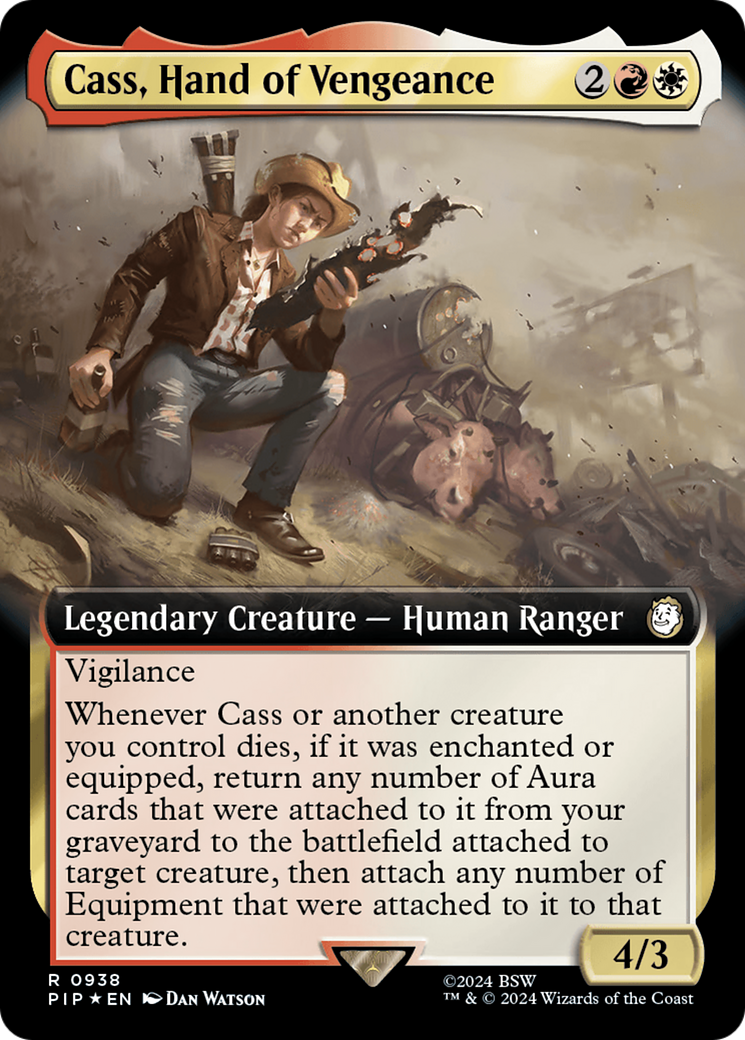 Cass, Hand of Vengeance (Extended Art) (Surge Foil) [Fallout] | Magic Magpie