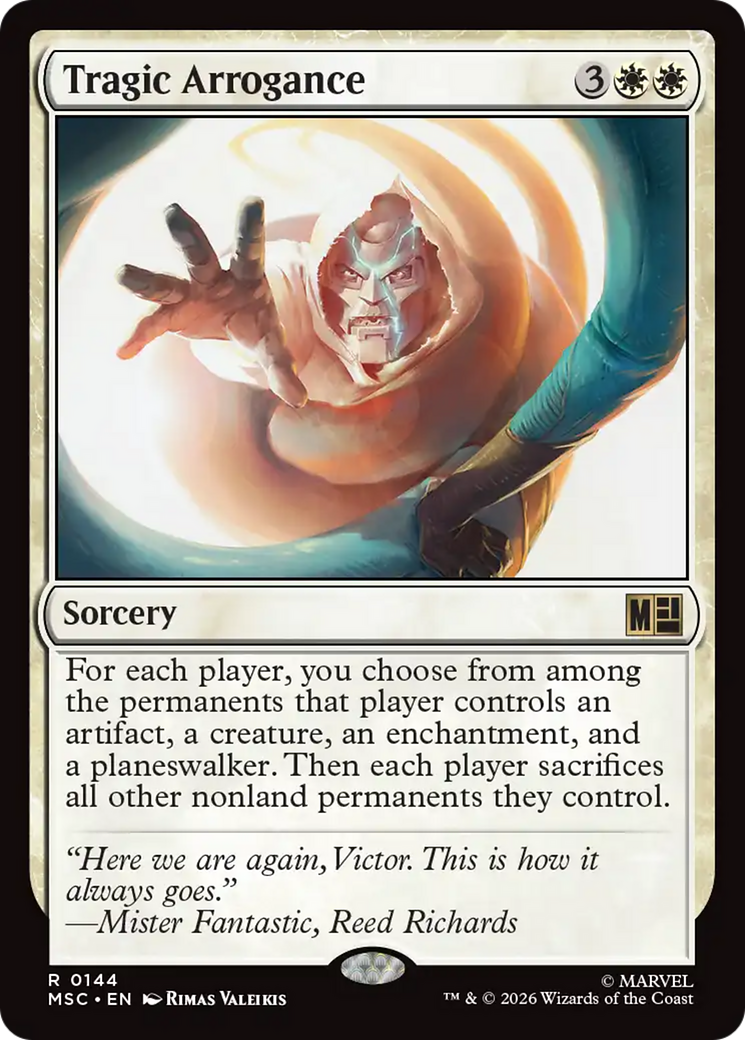 Tragic Arrogance (Surge Foil) [Marvel Super Heroes Commander] | Magic Magpie