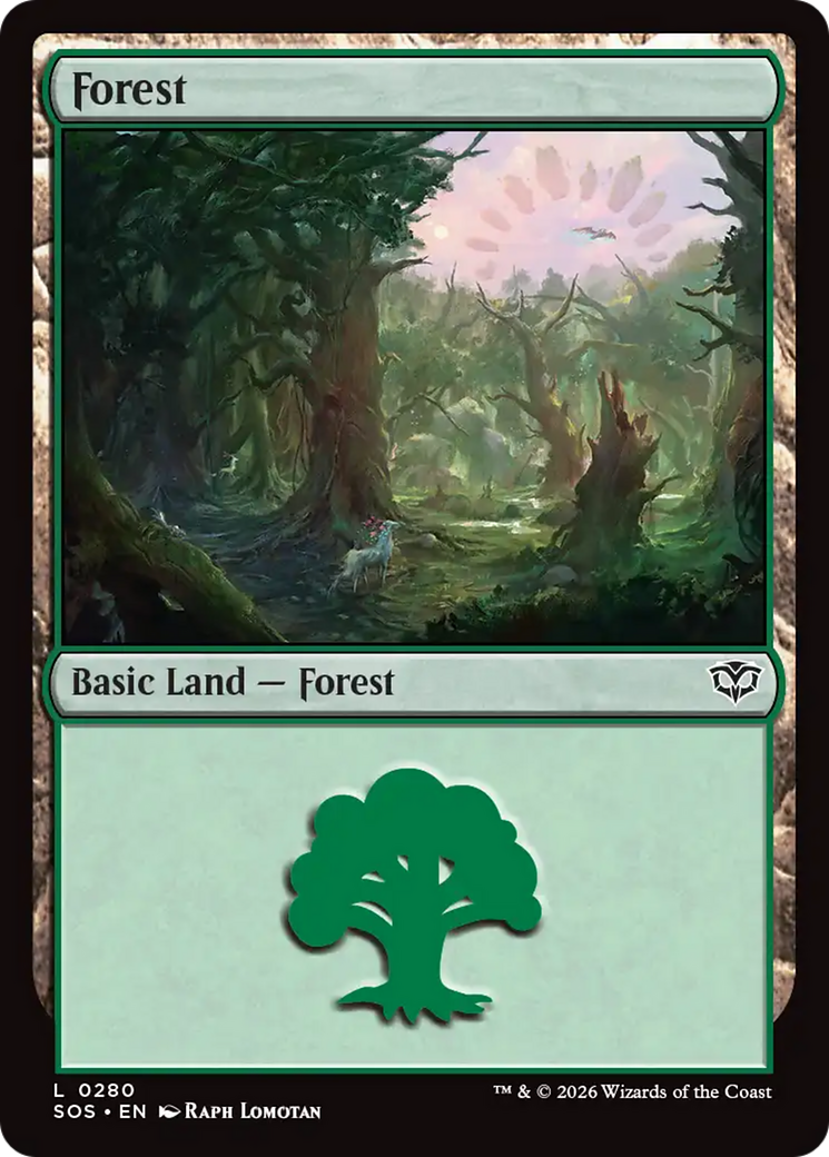 Forest (0280) [Secrets of Strixhaven] | Magic Magpie