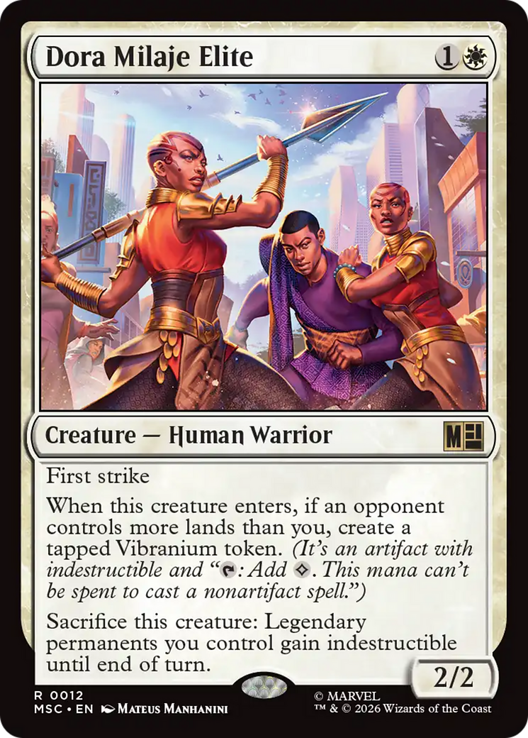 Dora Milaje Elite (Surge Foil) [Marvel Super Heroes Commander] | Magic Magpie