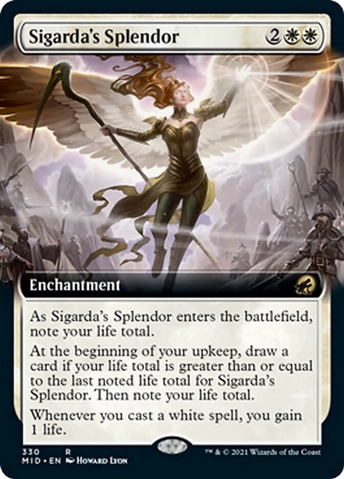 Sigarda's Splendor (Extended Art) [Innistrad: Midnight Hunt] | Magic Magpie