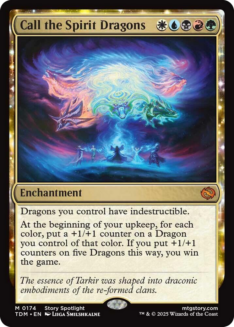 Call the Spirit Dragons [Tarkir: Dragonstorm] | Magic Magpie