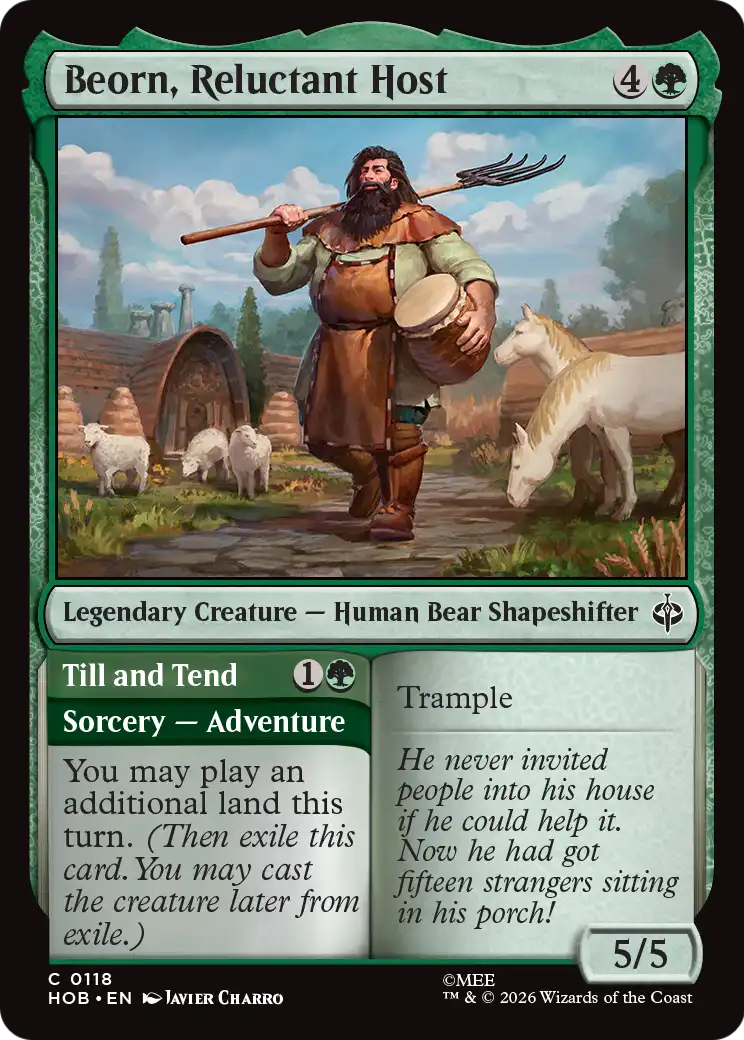 Beorn, Reluctant Host [The Hobbit] | Magic Magpie