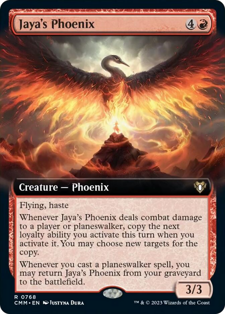 Jaya's Phoenix (Extended Art) [Commander Masters] | Magic Magpie