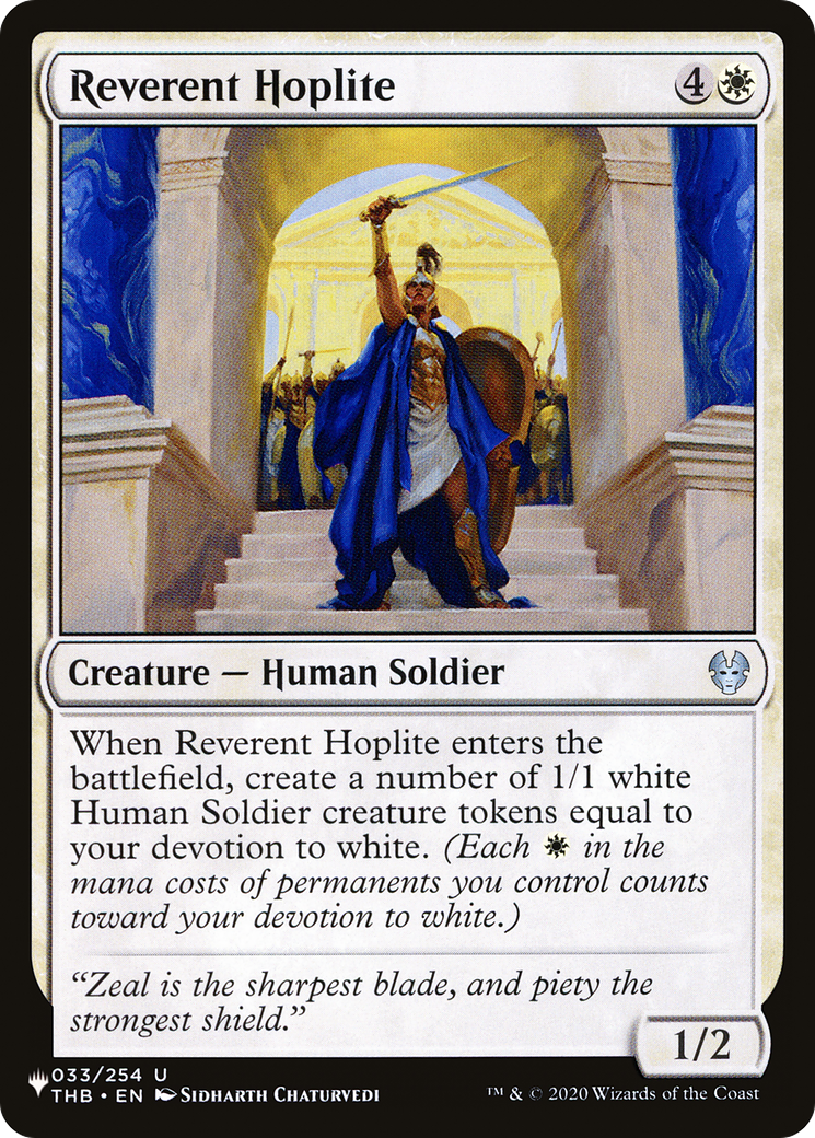 Reverent Hoplite [The List] | Magic Magpie
