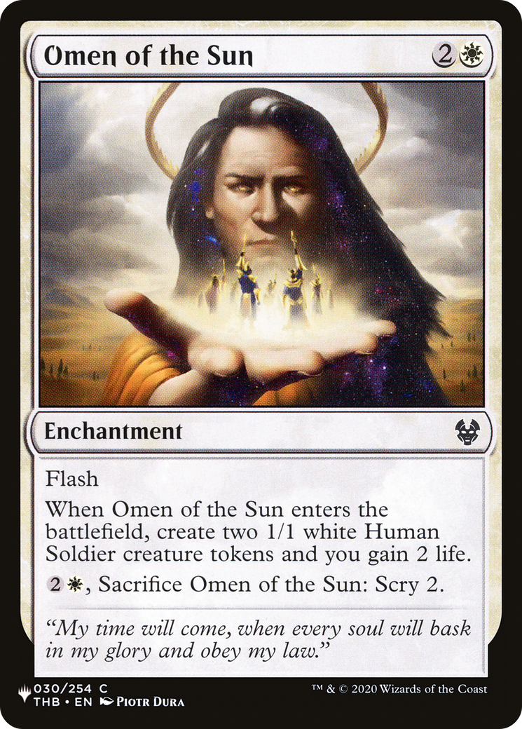 Omen of the Sun [The List] | Magic Magpie