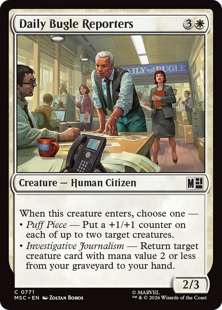 Daily Bugle Reporters [Marvel Super Heroes Commander] | Magic Magpie