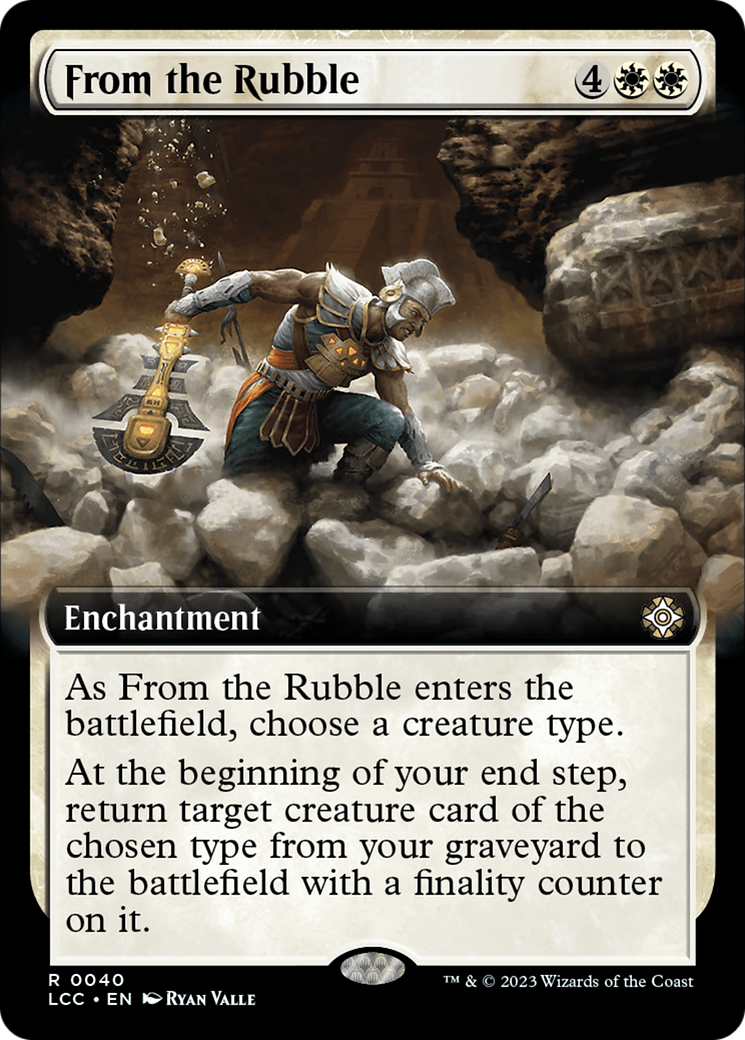 From the Rubble (Extended Art) [The Lost Caverns of Ixalan Commander] | Magic Magpie