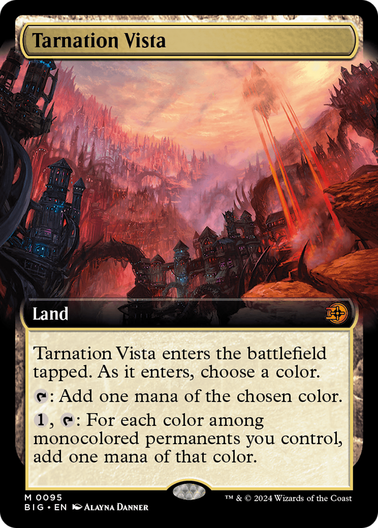 Tarnation Vista (Extended Art) [Outlaws of Thunder Junction: The Big Score] | Magic Magpie