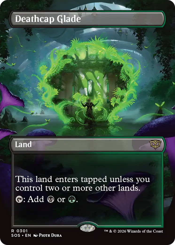 Deathcap Glade (Borderless) [Secrets of Strixhaven] | Magic Magpie