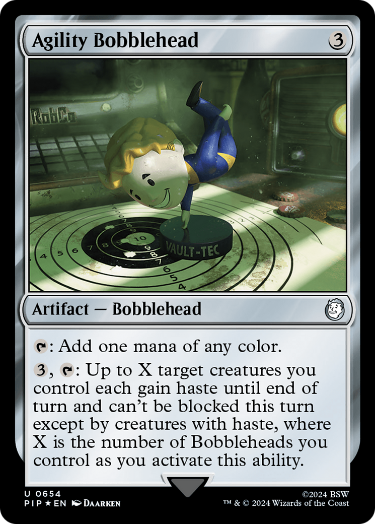 Agility Bobblehead (Surge Foil) [Fallout] | Magic Magpie