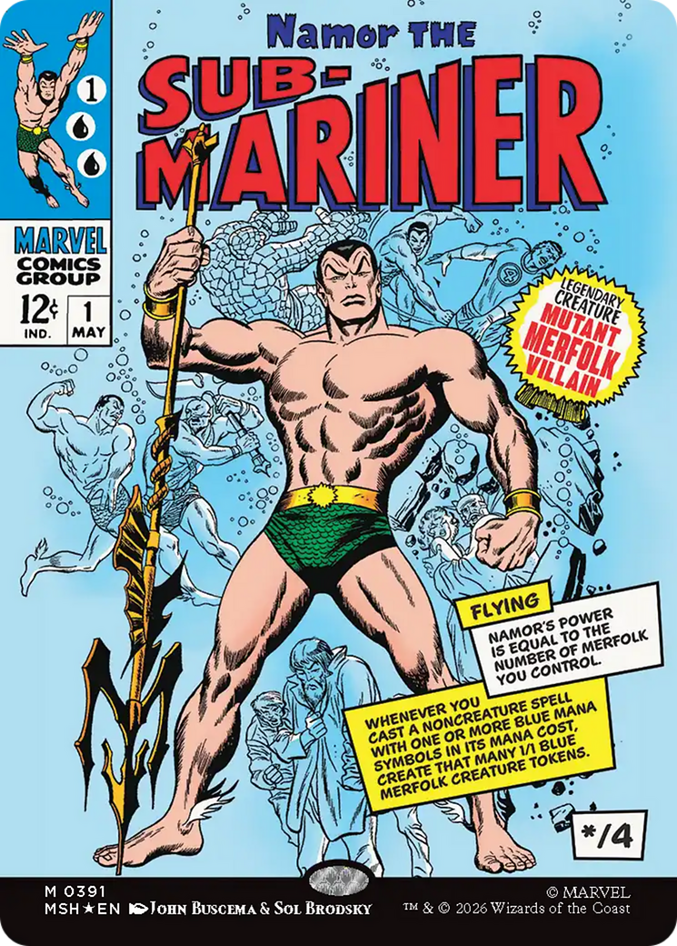 Namor The Sub-Mariner (Borderless) [Marvel Super Heroes] | Magic Magpie