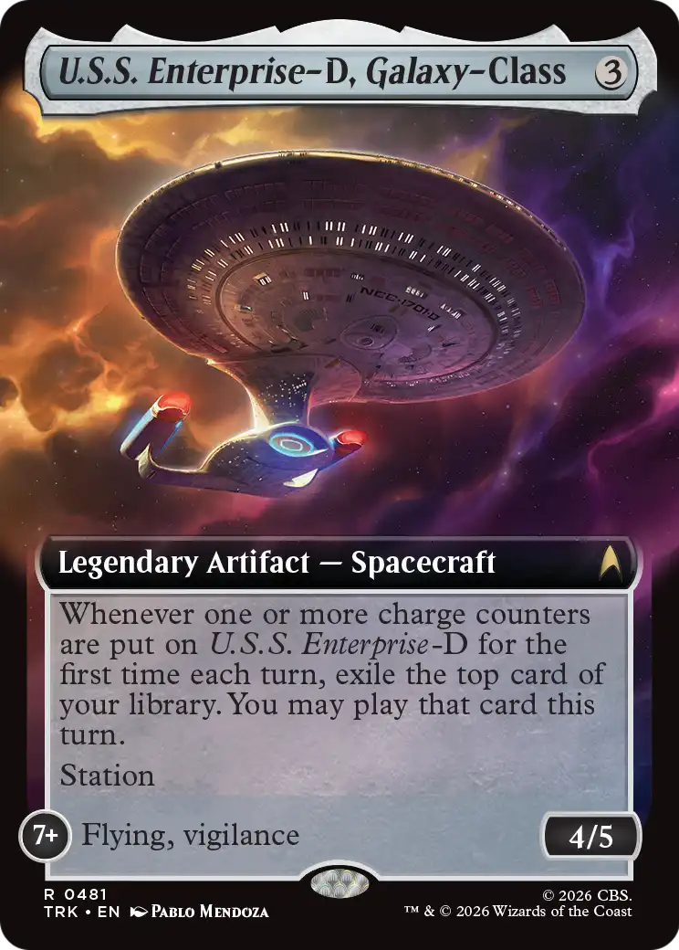 U.S.S. Enterprise-D, Galaxy-Class (Extended Art) [Star Trek] | Magic Magpie