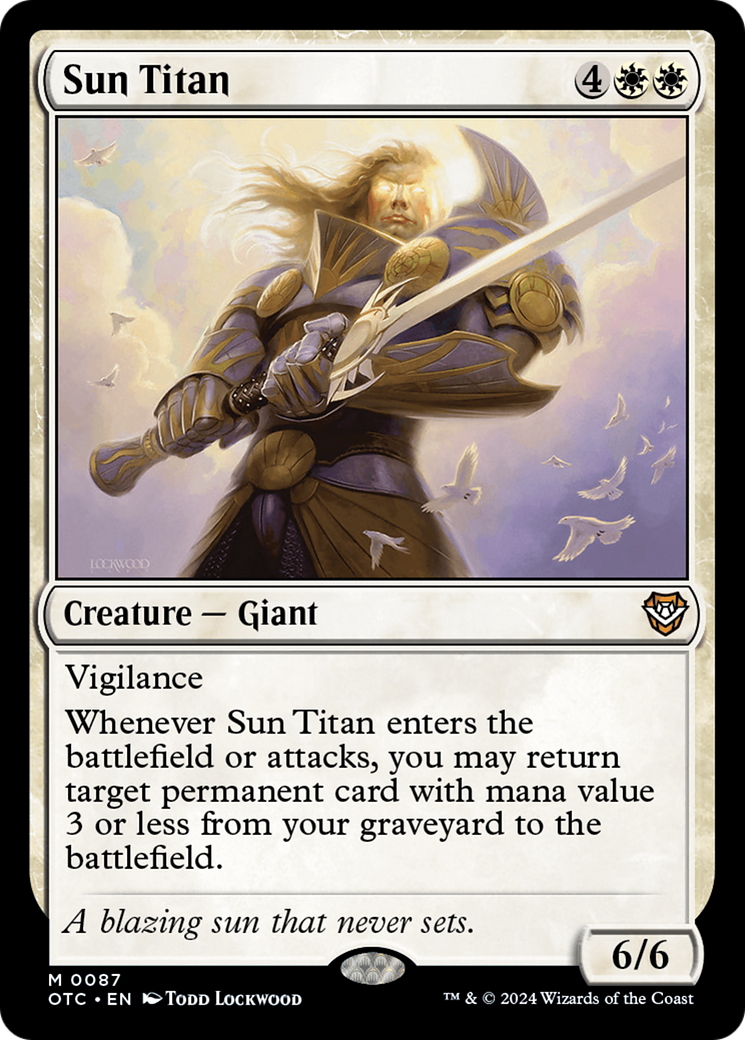 Sun Titan [Outlaws of Thunder Junction Commander] | Magic Magpie