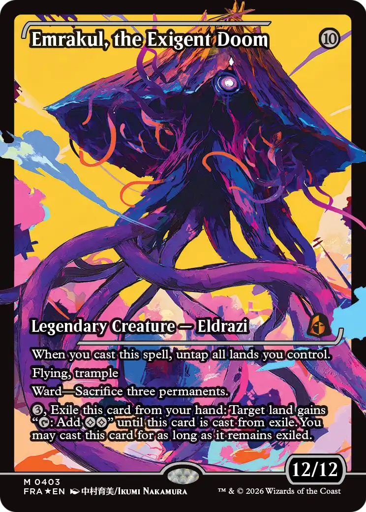 Emrakul, the Exigent Doom (Showcase) [Reality Fracture] | Magic Magpie