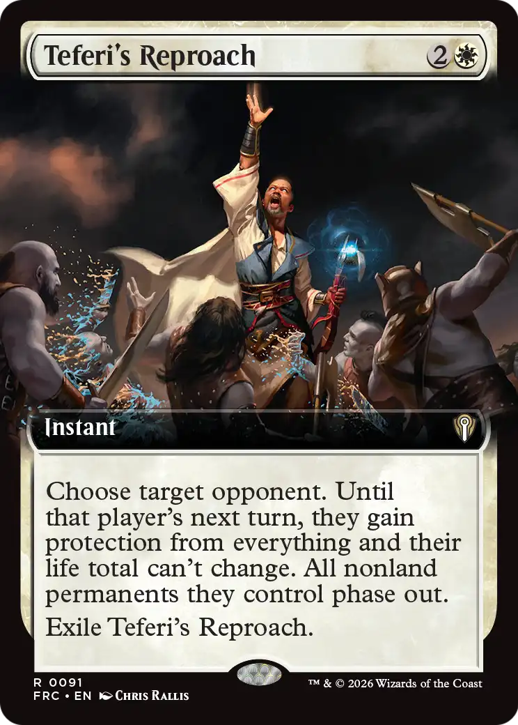 Teferi's Reproach (Extended Art) [Reality Fracture Commander] | Magic Magpie