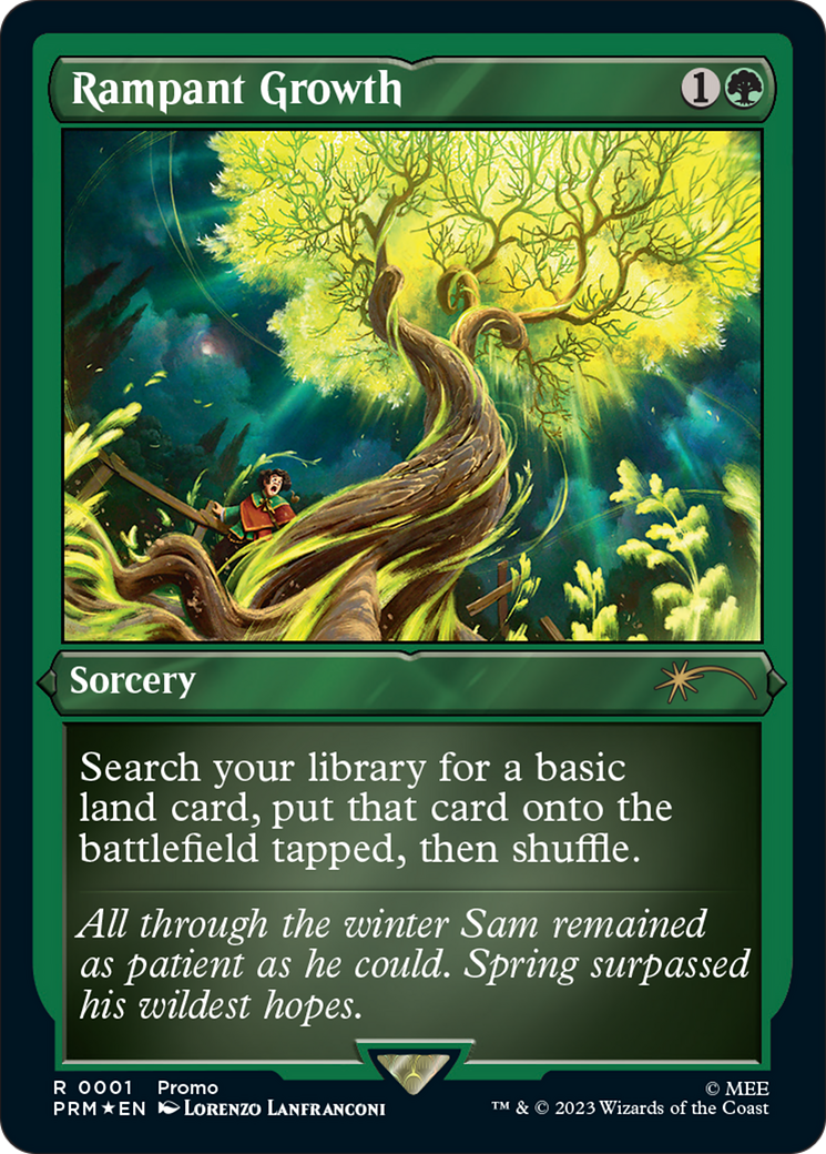 Rampant Growth (Foil Etched) [Wizards Play Network 2023] | Magic Magpie