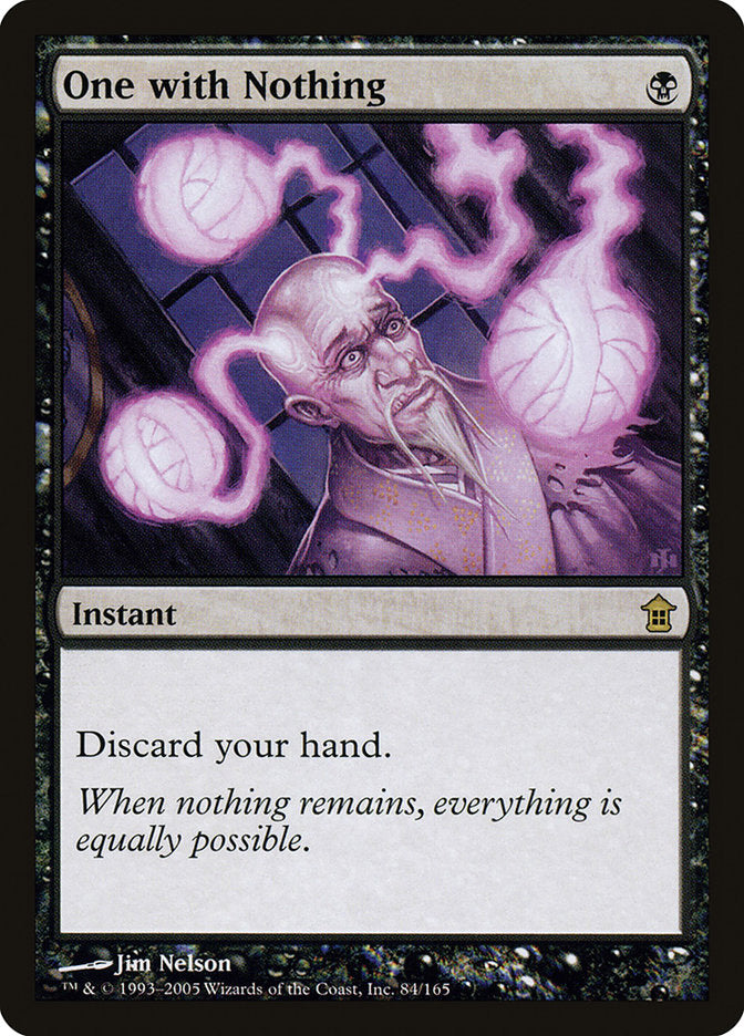 One with Nothing [Saviors of Kamigawa] | Magic Magpie