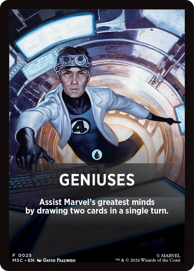Geniuses Theme Card [Marvel Super Heroes Commander] | Magic Magpie