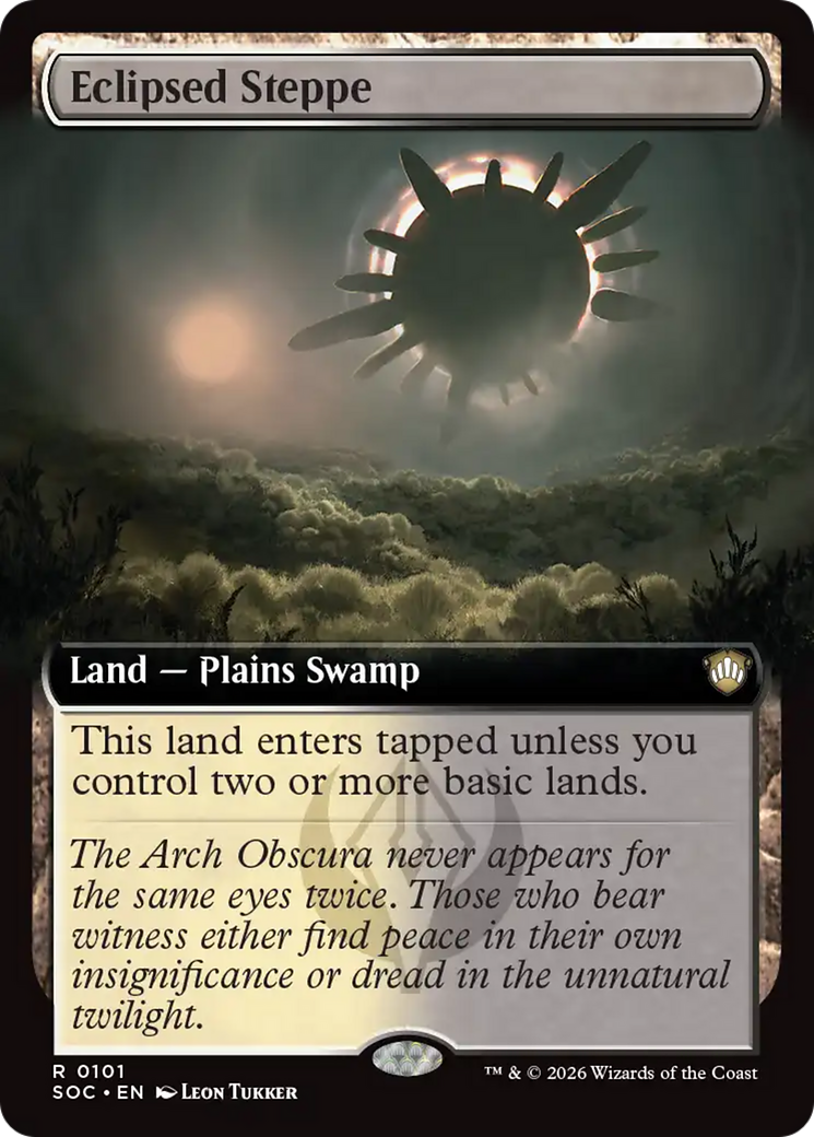 Eclipsed Steppe (Extended Art) [Secrets of Strixhaven Commander] | Magic Magpie