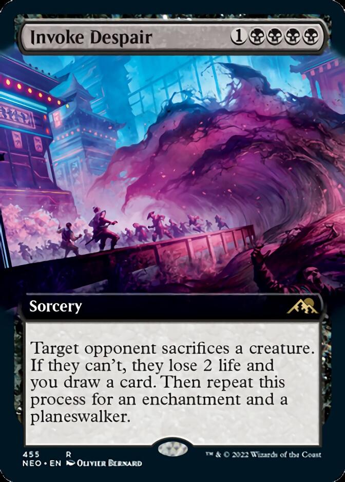 Invoke Despair (Extended Art) [Kamigawa: Neon Dynasty] | Magic Magpie