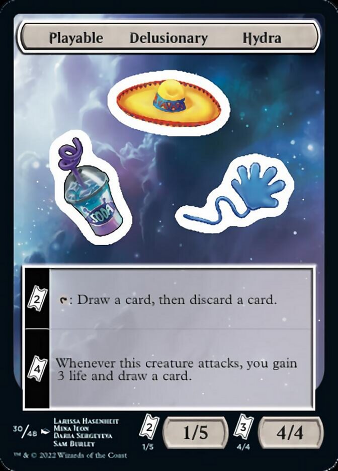 Playable Delusionary Hydra [Unfinity Stickers] | Magic Magpie