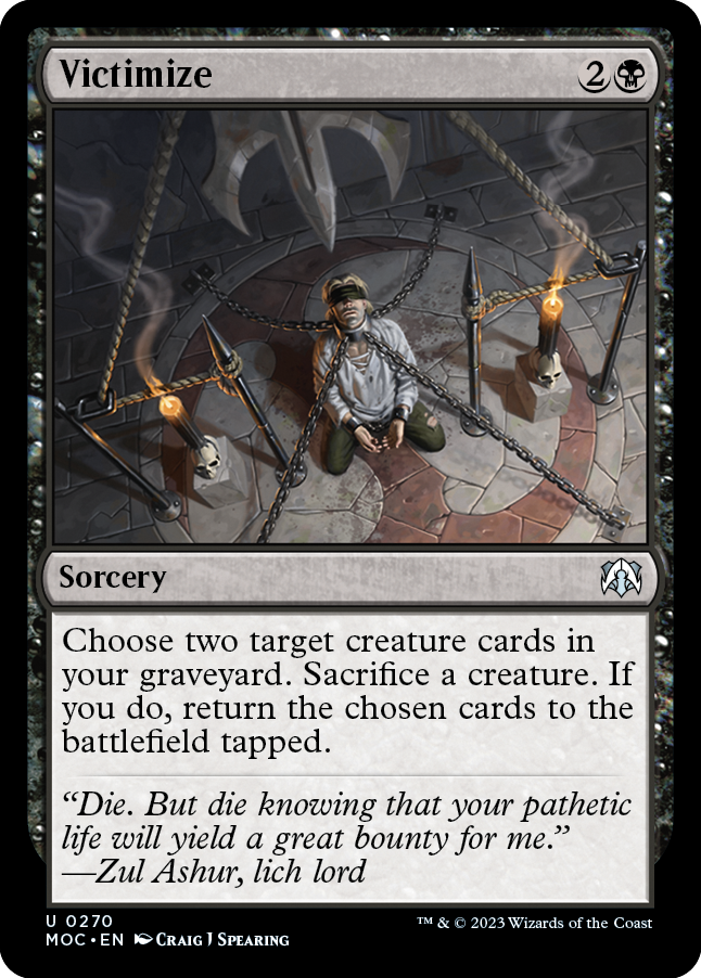 Victimize [March of the Machine Commander] | Magic Magpie