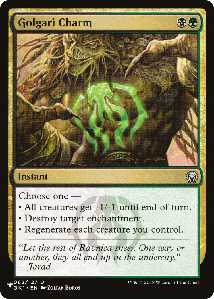 Golgari Charm [The List Reprints] | Magic Magpie