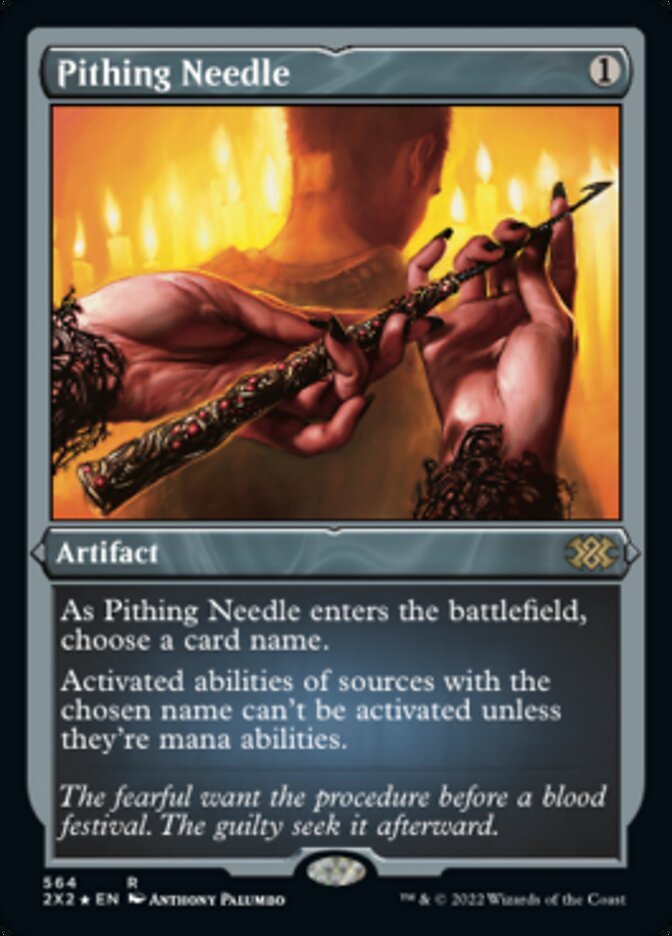 Pithing Needle (Foil Etched) [Double Masters 2022] | Magic Magpie