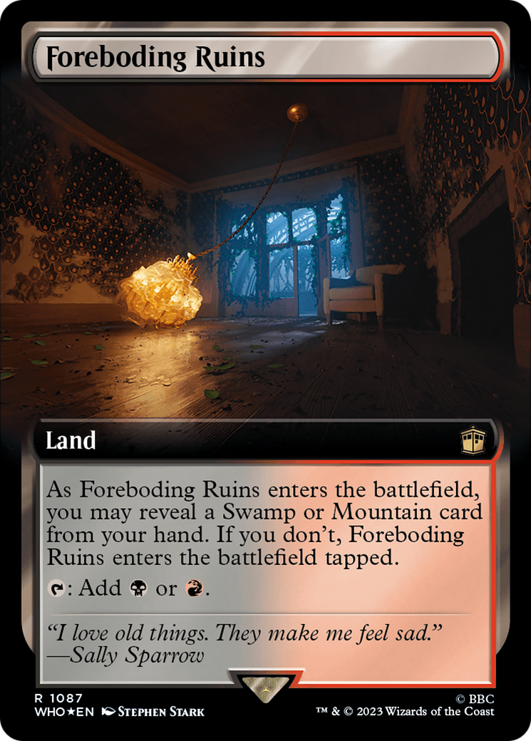 Foreboding Ruins (Extended Art) (Surge Foil) [Doctor Who] | Magic Magpie