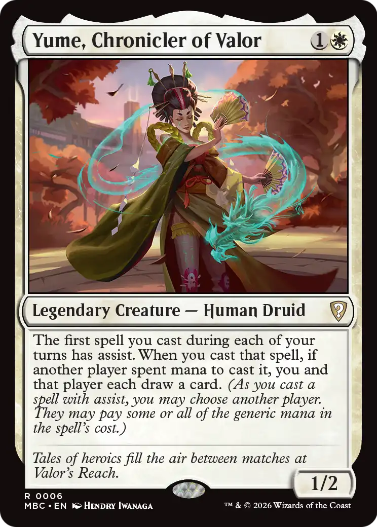 Yume, Chronicler of Valor [Mystery Booster: Commander Edition] | Magic Magpie