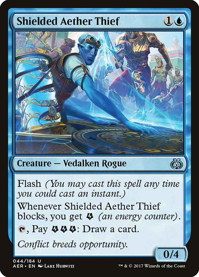 Shielded Aether Thief [Aether Revolt] | Magic Magpie