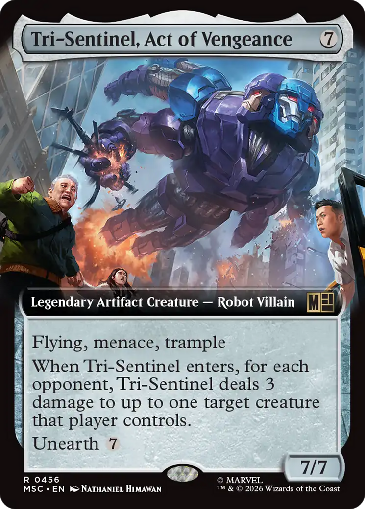 Tri-Sentinel, Act of Vengeance (Extended Art) [Marvel Super Heroes Commander] | Magic Magpie