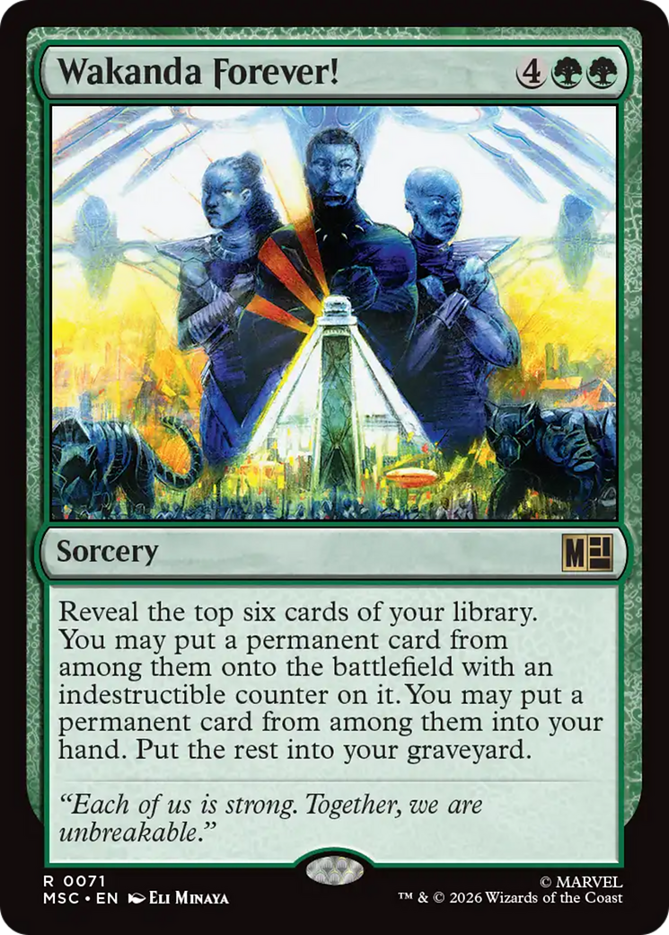 Wakanda Forever! (Surge Foil) [Marvel Super Heroes Commander] | Magic Magpie
