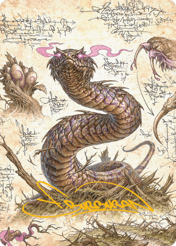 Rottenmouth Viper Art Card (Gold-Stamped Signature) [Bloomburrow Art Series] | Magic Magpie