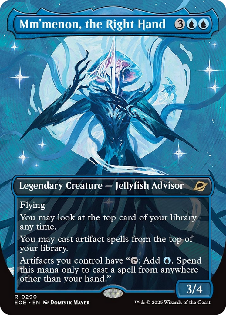 Mm'menon, the Right Hand (Borderless) [Edge of Eternities] | Magic Magpie