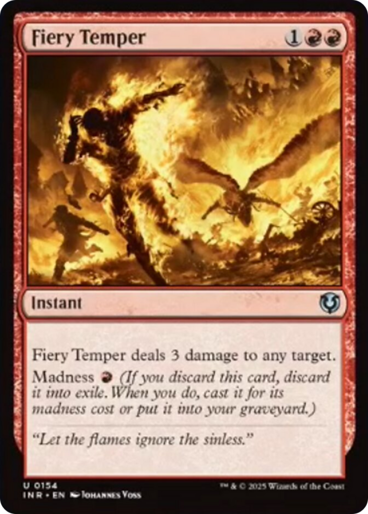 Fiery Temper [Innistrad Remastered] | Magic Magpie