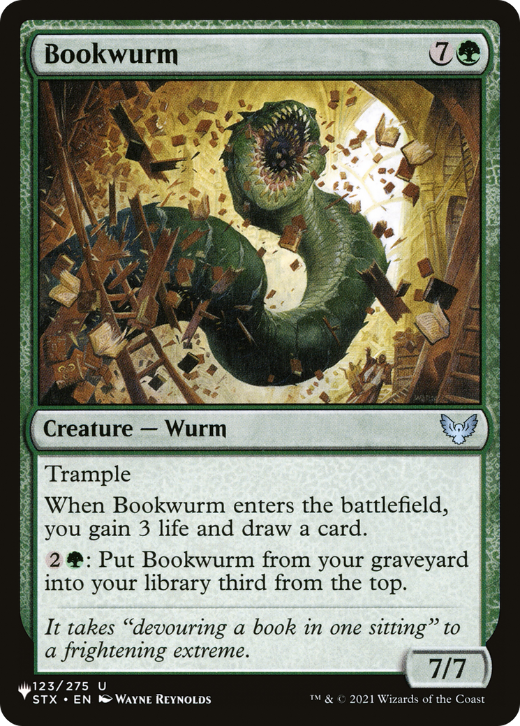 Bookwurm [The List Reprints] | Magic Magpie