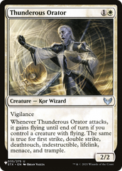 Thunderous Orator [The List Reprints] | Magic Magpie