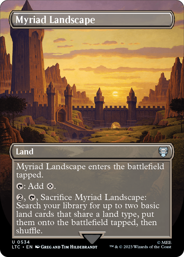 Myriad Landscape (Borderless) [The Lord of the Rings: Tales of Middle-Earth Commander] | Magic Magpie