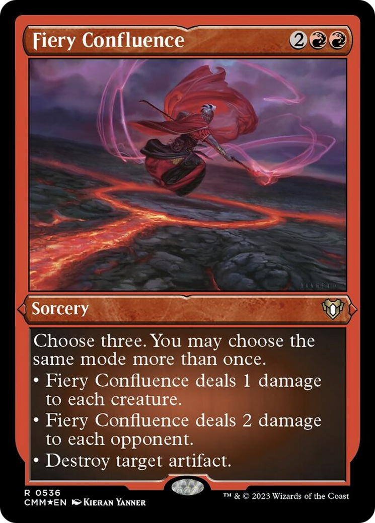 Fiery Confluence (Foil Etched) [Commander Masters] | Magic Magpie